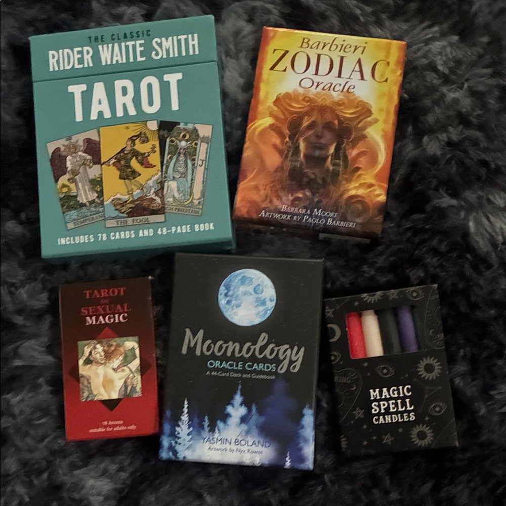 Tarot and Oracle Card Set with Spell Candles